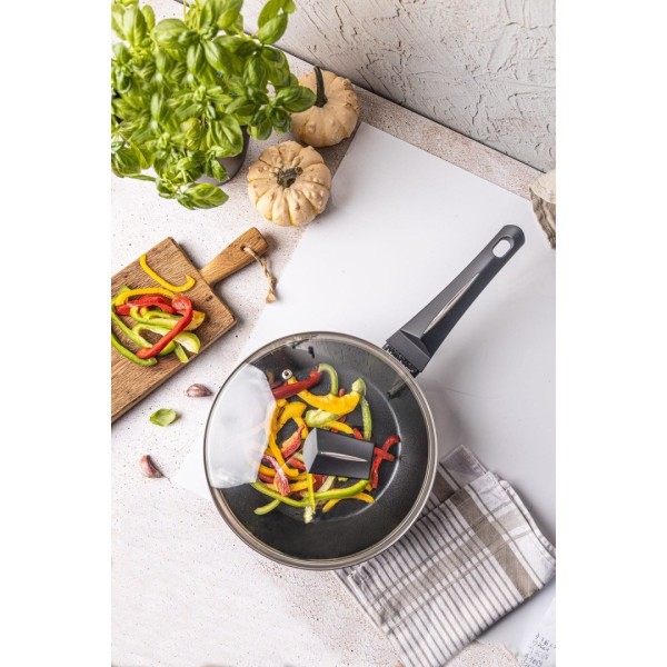 Patelnia głęboka Klausberg KB-7692 z powłoką marmurową non-stick 28 cm do smażenia i duszenia