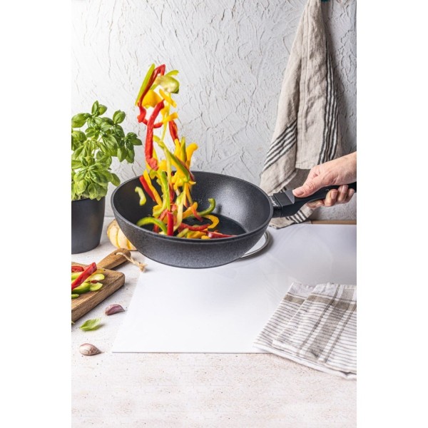 Patelnia głęboka Klausberg KB-7692 z powłoką marmurową non-stick 28 cm do smażenia i duszenia