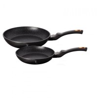 Zestaw patelni granitowych Berlinger Haus Black Rose BH-1644-NF do smażenia 22/26 cm