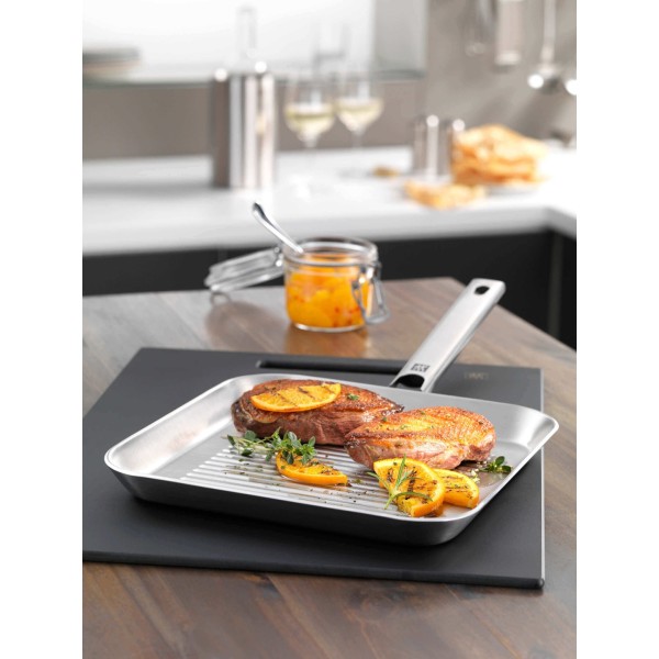 Patelnia grillowa ZWILLING PLUS Stalowa 24 cm do przyrządzania potraw z grilla
