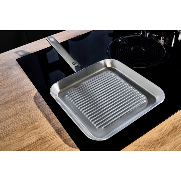 Patelnia grillowa ZWILLING PLUS Stalowa 24 cm do przyrządzania potraw z grilla