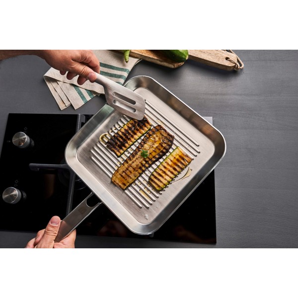 Patelnia grillowa ZWILLING PLUS Stalowa 24 cm do przyrządzania potraw z grilla