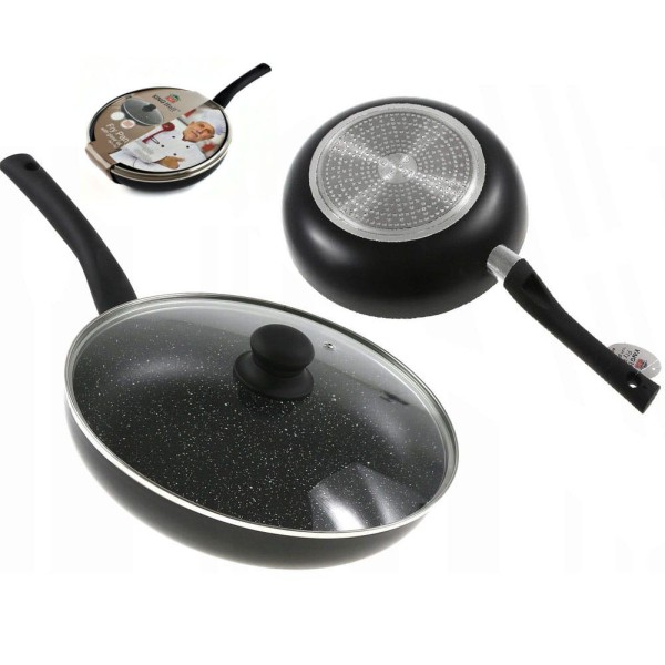 Patelnia Kinghoff KH-3955 z powłoką marmurową 20 cm do smażenia i duszenia