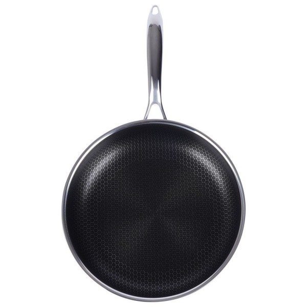 Patelnia tradycyjna ORION COOKCELL 28 cm, głęboka stal nierdzewna, non-stick, indukcja