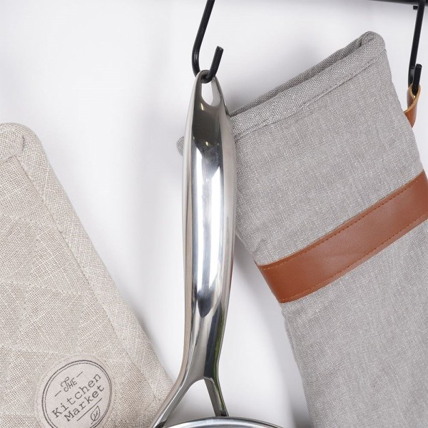 Patelnia tradycyjna ORION COOKCELL 28 cm, głęboka stal nierdzewna, non-stick, indukcja