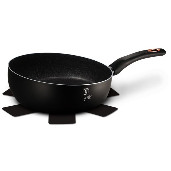 Patelnia głęboka Berlinger Haus Chef Flip 26cm Black Rose do smażenia i duszenia
