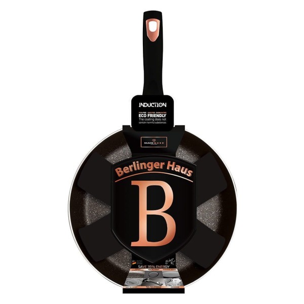 Patelnia głęboka Berlinger Haus Chef Flip 26cm Black Rose do smażenia i duszenia