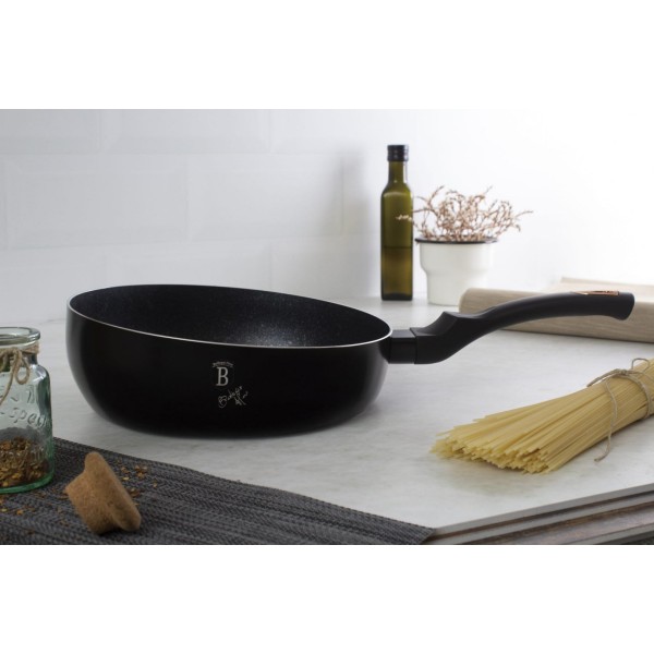 Patelnia głęboka Berlinger Haus Chef Flip 26cm Black Rose do smażenia i duszenia