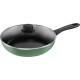 Patelnia tradycyjna Ballarini Caprera z pokrywką 28 cm zielona do smażenia sauté