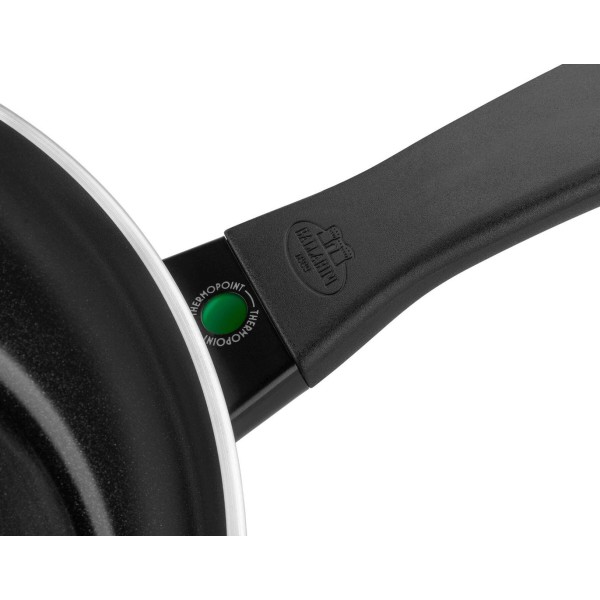 Patelnia tradycyjna Ballarini Caprera z pokrywką 28 cm zielona do smażenia sauté