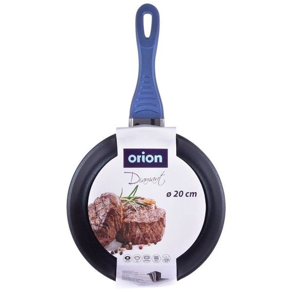 Patelnia tradycyjna Orion DIAMANT 20 cm — nieprzywierająca, do indukcji