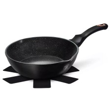 Patelnia granitowa Berlinger Haus Black Rose BH-6184 24cm głęboka z wylewkami do smażenia i duszenia