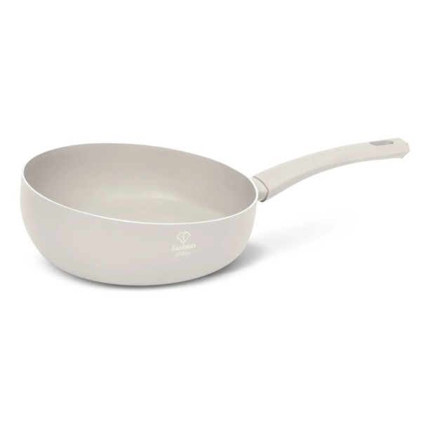 Patelnia tradycyjna FashionTV FTV-0058 26 cm głęboka Matte Cream Gold Collection