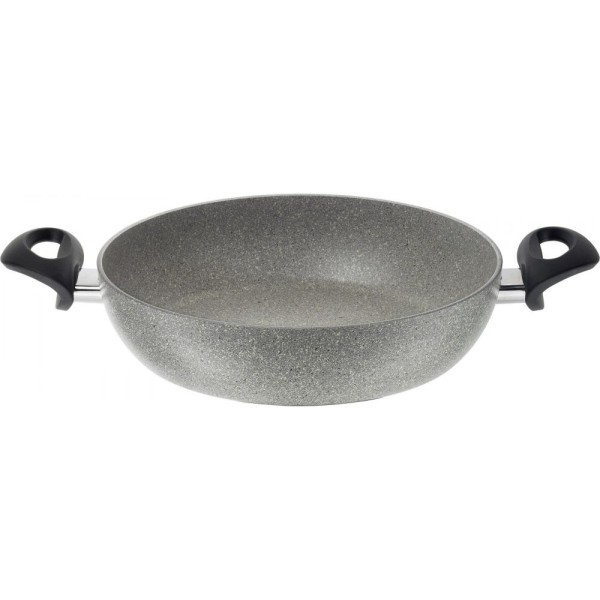 Patelnia tradycyjna Ballarini Ferrara granitowa indukcyjna głęboka 28 cm z 2 uchwytami