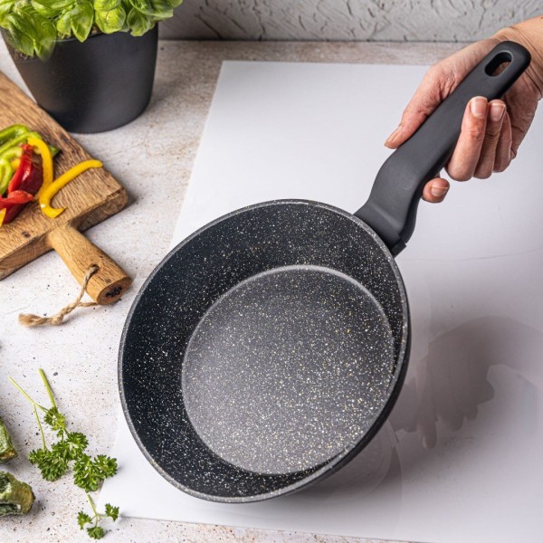 Patelnia Klausberg KB-7663 20cm z powłoką marmurową do smażenia bez przywierania