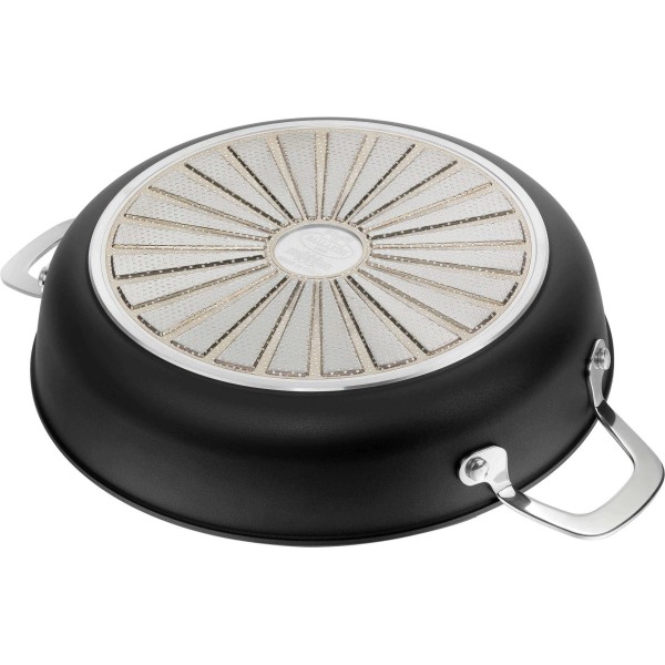 Patelnia tradycyjna Ballarini Alba głęboka 24 cm indukcyjna z 2 uchwytami