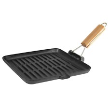 Patelnia żeliwna Krisberg KS-2563 24 cm do grillowania i smażenia