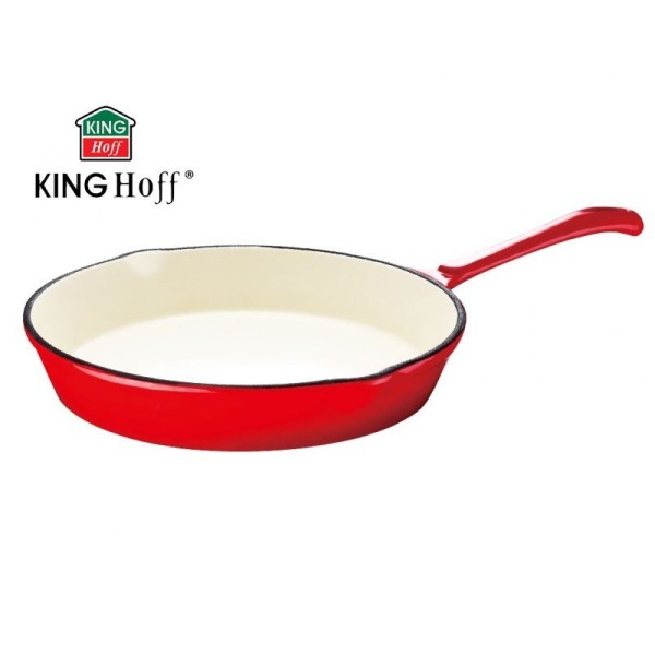 Patelnia żeliwna emaliowana Kinghoff KH-2262 25 cm do smażenia i duszenia potraw