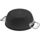 Patelnia tradycyjna Demeyere Black 5 24 cm głęboka z pokrywką 2H