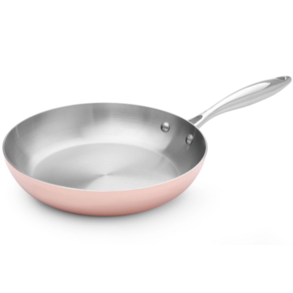 Patelnia tradycyjna Hendi Induction 240x50 mm miedziana do kuchenek indukcyjnych