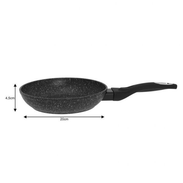 Patelnia granitowa Klausberg Marmo Gold KB-7031 do smażenia i duszenia potraw 20 cm