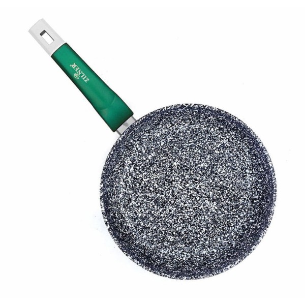 Patelnia żaroodporna Zilner Stonetec Emerald 26 cm marmurowo-ceramiczna do smażenia zdrowych potraw
