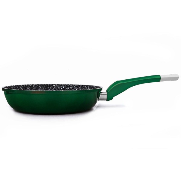 Patelnia żaroodporna Zilner Stonetec Emerald 26 cm marmurowo-ceramiczna do smażenia zdrowych potraw