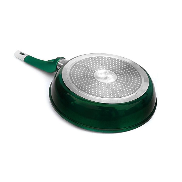 Patelnia żaroodporna Zilner Stonetec Emerald 26 cm marmurowo-ceramiczna do smażenia zdrowych potraw