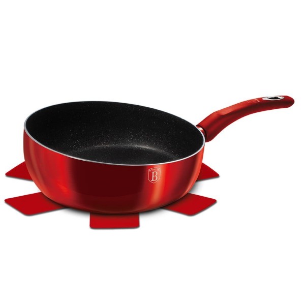Patelnia głęboka Berlinger Haus Chef Flip 26cm Burgundy do smażenia i duszenia