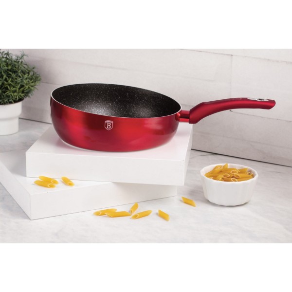 Patelnia głęboka Berlinger Haus Chef Flip 26cm Burgundy do smażenia i duszenia