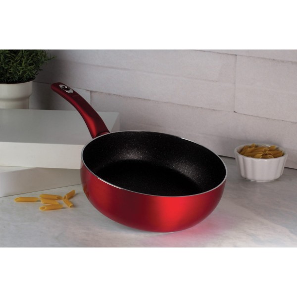Patelnia głęboka Berlinger Haus Chef Flip 26cm Burgundy do smażenia i duszenia