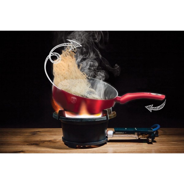 Patelnia głęboka Berlinger Haus Chef Flip 26cm Burgundy do smażenia i duszenia