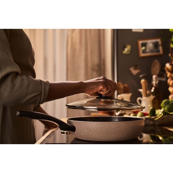 Patelnia tradycyjna Ballarini Ledro sauté 28 cm z pokrywką do smażenia