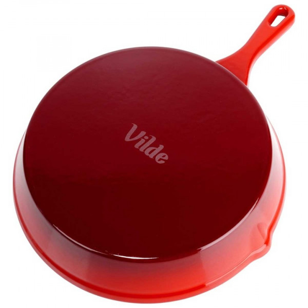 PATELNIA ŻELIWNA EMALIOWANA 20cm Z SILIKONOWĄ NAKŁADKĄ 199154