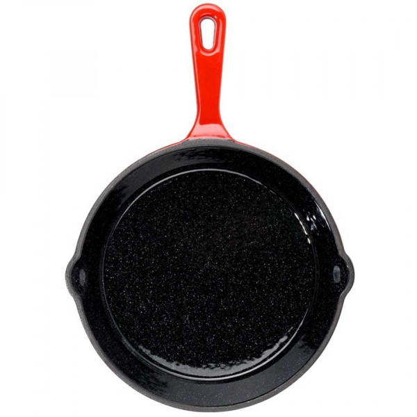 PATELNIA ŻELIWNA EMALIOWANA 20cm Z SILIKONOWĄ NAKŁADKĄ 199154