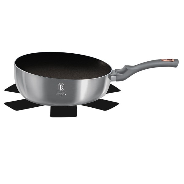 Patelnia głęboka Berlinger Haus Moonlight Edition BH-6006 Titanium 26 cm do smażenia i duszenia