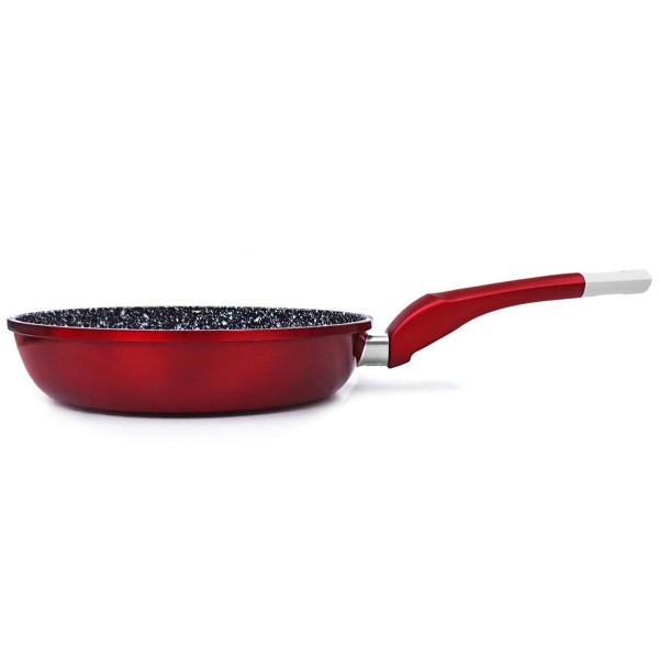 Patelnia Zilner StoneTec Burgund 26 cm marmurowo-ceramiczna do smażenia