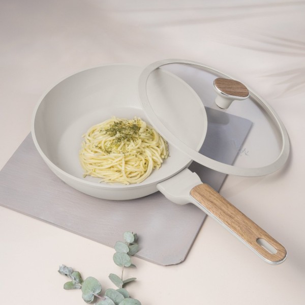 Patelnia tradycyjna BerlingerHaus Sahara Nordic 24 cm z pokrywką głęboka