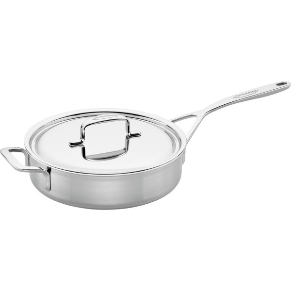 Patelnia sauté Demeyere 5-Plus 24 cm z pokrywką do smażenia i duszenia