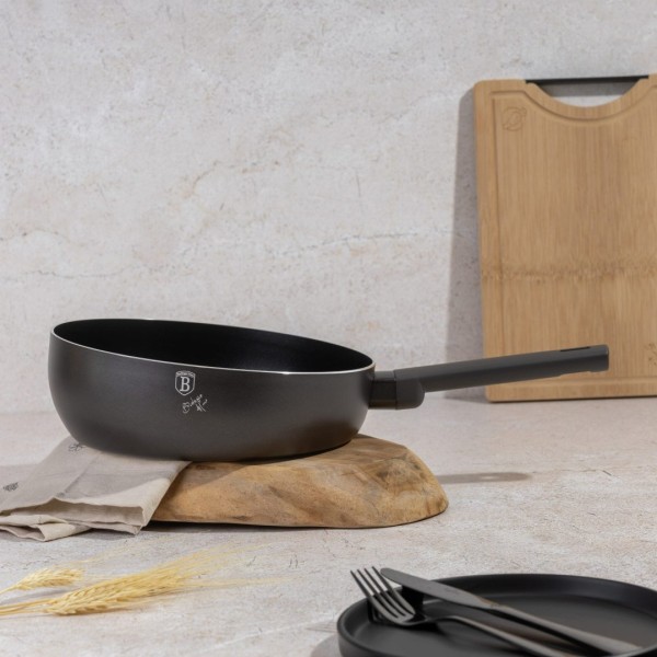 Patelnia głęboka Berlinger Haus Chef Flip 26cm antracyt z powłoką tytanową do smażenia i duszenia