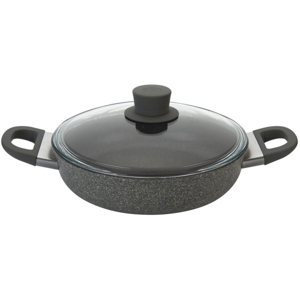 Patelnia tradycyjna Ballarini Murano głęboka 24 cm z pokrywką