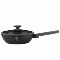Głęboka patelnia Berlinger Haus Antracit BH-8122 24cm z pokrywką do smażenia i duszenia
