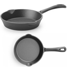 Patelnia Żeliwna Uniwersalna śr. 165 mm x 35 mm do Smażenia i Gotowania