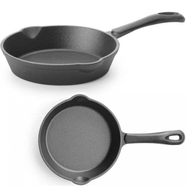 Patelnia Żeliwna Uniwersalna śr. 165 mm x 35 mm do Smażenia i Gotowania