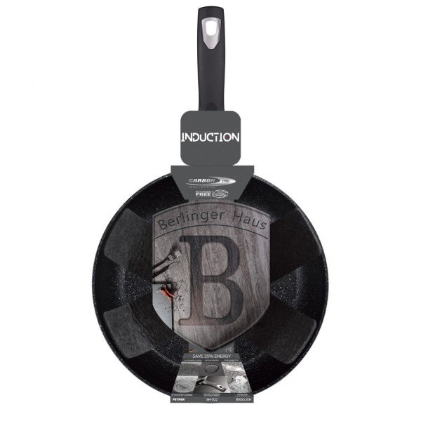 Patelnia granitowa Berlinger Haus Metallic Line Carbon Pro 30cm do smażenia