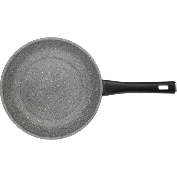 Patelnia tradycyjna Zwilling Terreno Plus 28 cm ceramiczna szara do smażenia