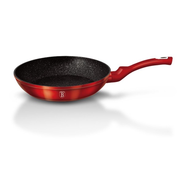 Patelnia granitowa Berlinger Haus Burgundy Line BH-1254-N do smażenia i duszenia potraw 30 cm