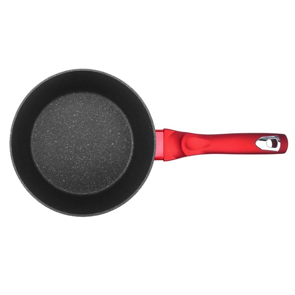 Patelnia granitowa Berlinger Haus Burgundy Line BH-1254-N do smażenia i duszenia potraw 30 cm