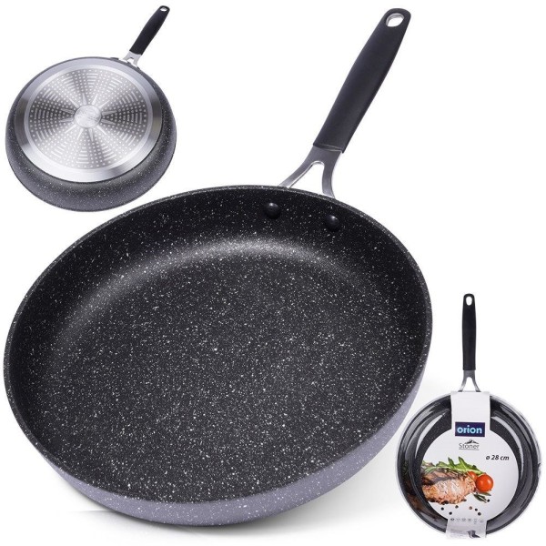 Patelnia tradycyjna, STONER Orion 112929 — granitowa 28 cm, nieprzywierająca, do indukcji