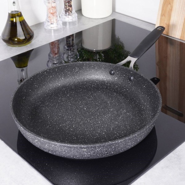 Patelnia tradycyjna, STONER Orion 112929 — granitowa 28 cm, nieprzywierająca, do indukcji